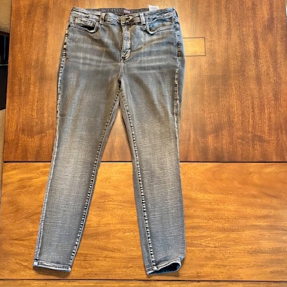 NYDJ Ami Skinny Black Wash Jeans Size 12